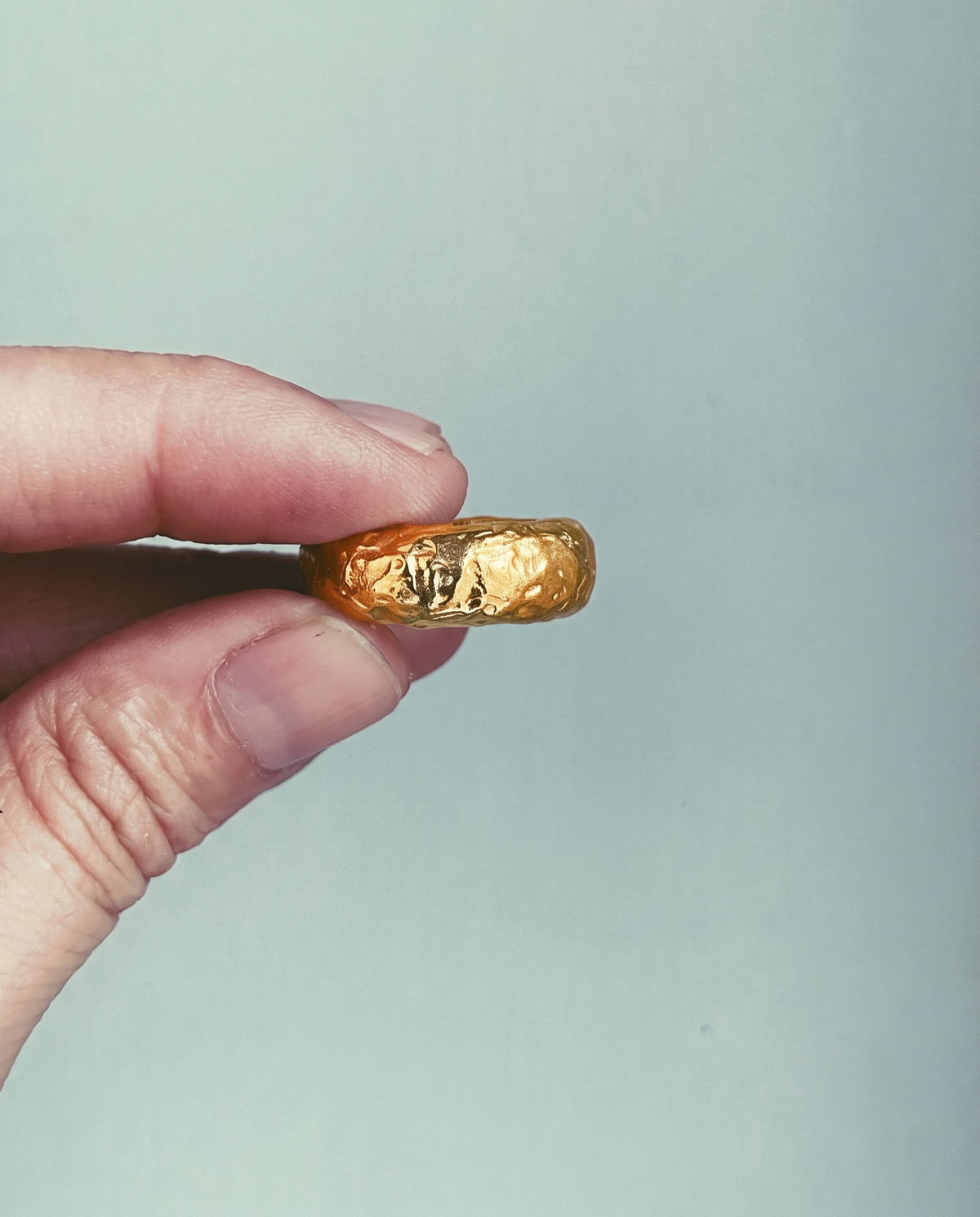 Aro, gold-plated version, ring by Bocavolcan